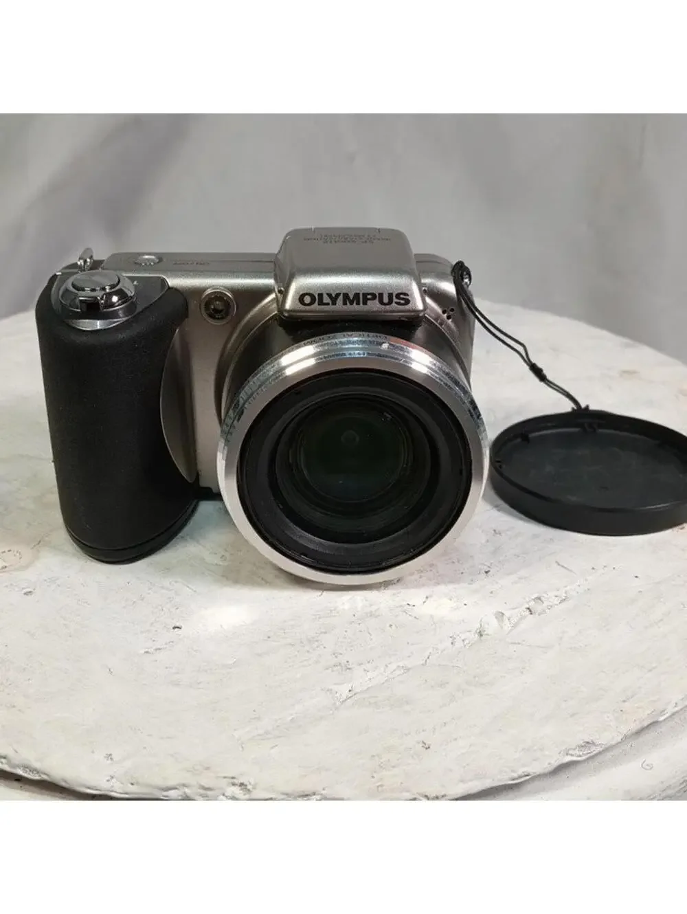 Olympus SP-600UZ Digital Camera 12MP 15x Optical Zoom Silver HD Video Tested